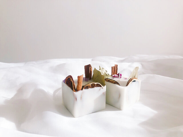 cubecandle*ボタニカルキャンドル*ソイキャンドル*ドライフラワー