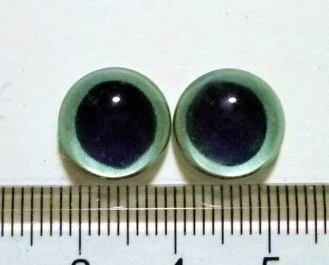 にゃんこのおめめ○半球グラスアイ○猫目○12mm○A001の画像1枚目
