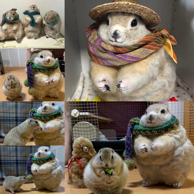 ぬいぐるみ/人形sold ❣️羊毛フェルト 人形(ハリネズミ)、ハンドメイド