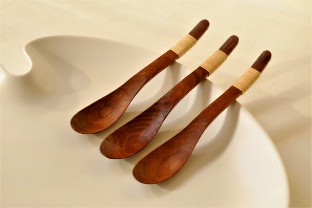 ウォールナットのスプーン 木のスプーン（ウォールナット）2本セット ギフト対応 SMAO006 - 千葉