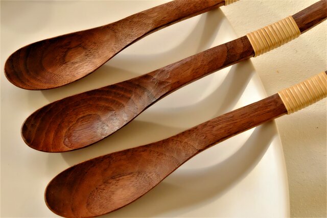ウォールナットのスプーン ウォールナットの木のデザートスプーン(type-WOR) | iichi 日々の
