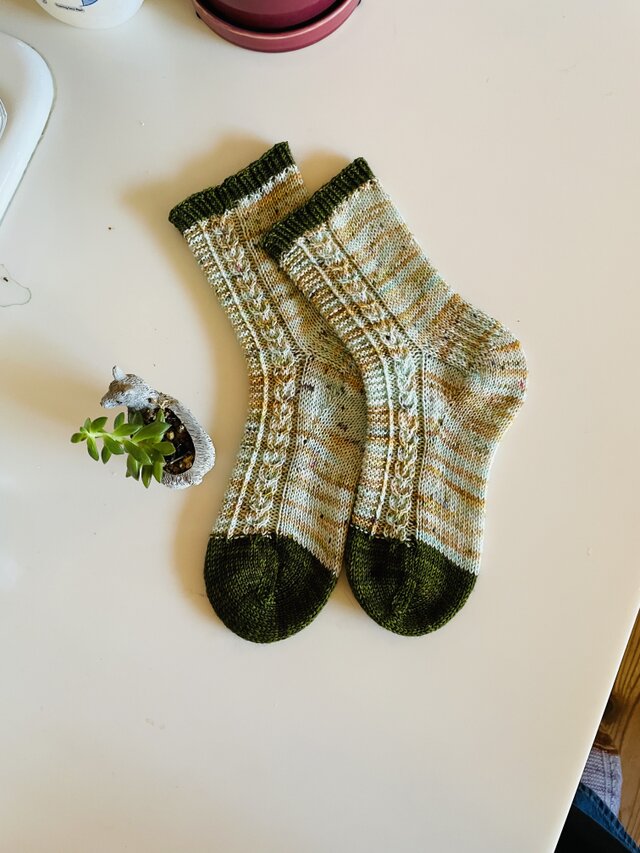 No.620 手編み靴下　