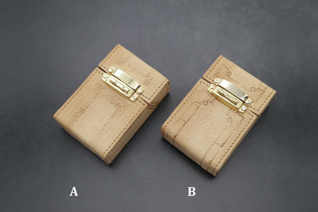 手彫り革小物　カービングシガレットケース レザーシガレットケース（ヌメ革使用・カービング） | iichi 日々の