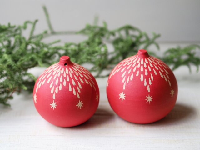 陶器のクリスマスオーナメントの画像1枚目