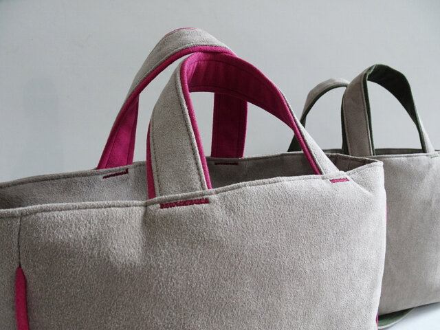 ch!iiibag ピンク スエード トートバッグ ch!iiibag ピンク スエード