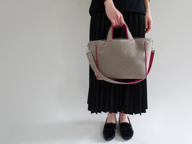 ch!iiibag ピンク スエード トートバッグ ch!iiibag ピンク スエード トートバッグ