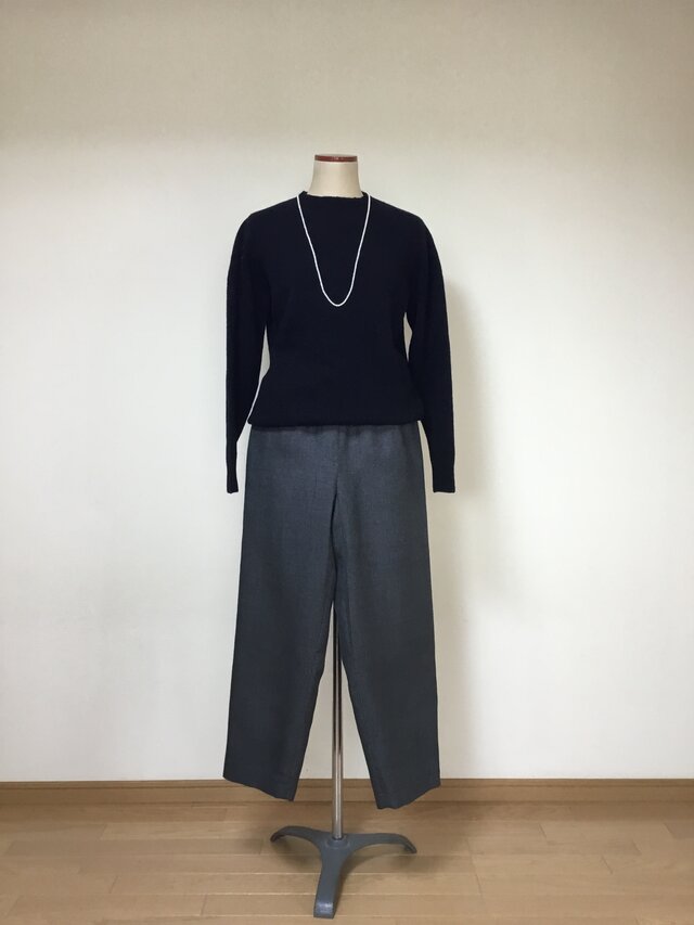 大島紬のパンツ     着物リメイク