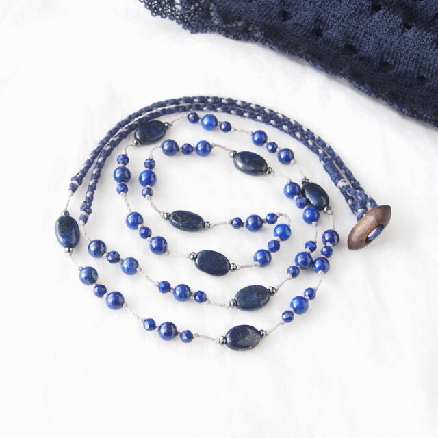 Lapis-lazuli Long Necklace | iichi 日々の暮らしを心地よくする