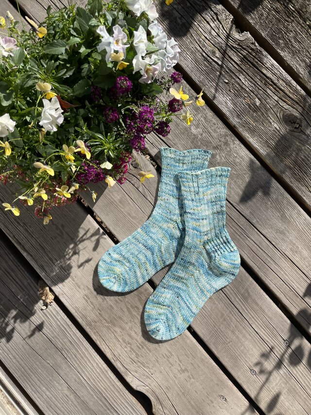 No.632 手編み靴下　