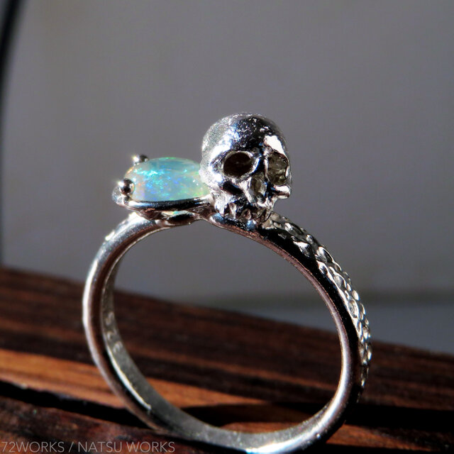 オパール & スカルリング ＊ Opal & Skull Ring