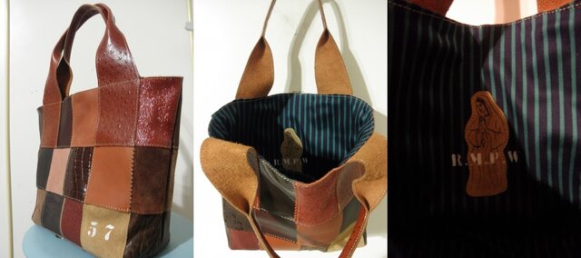 FOSSIL パッチワーク レザーハンドバッグ FOSSIL パッチワーク レザーハンドバッグ FOSSIL パッチワーク レザー