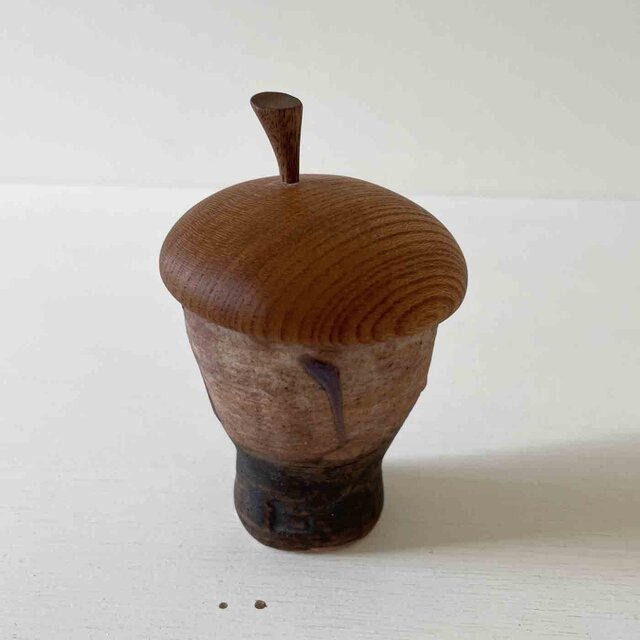 ちょこ型・ブルーイッチン・蓋物