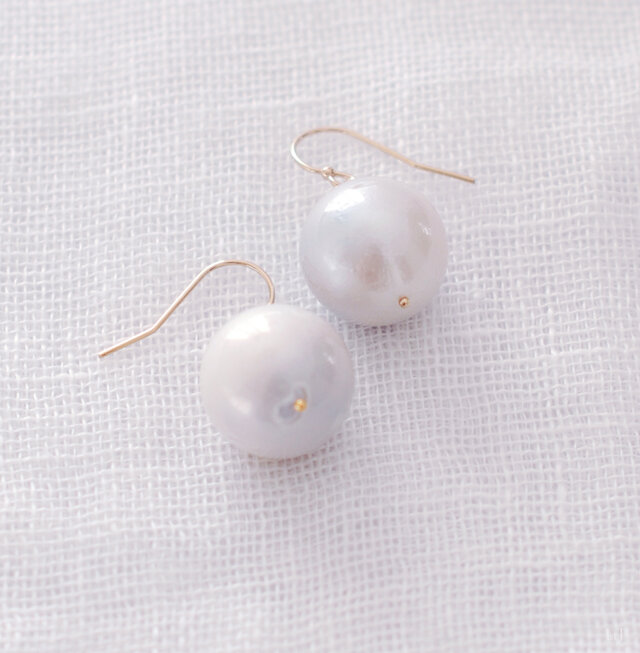 白蝶パールのピアス Dolce87