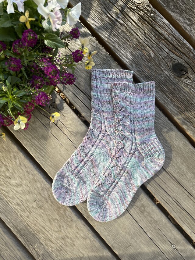 No.637 手編み靴下　