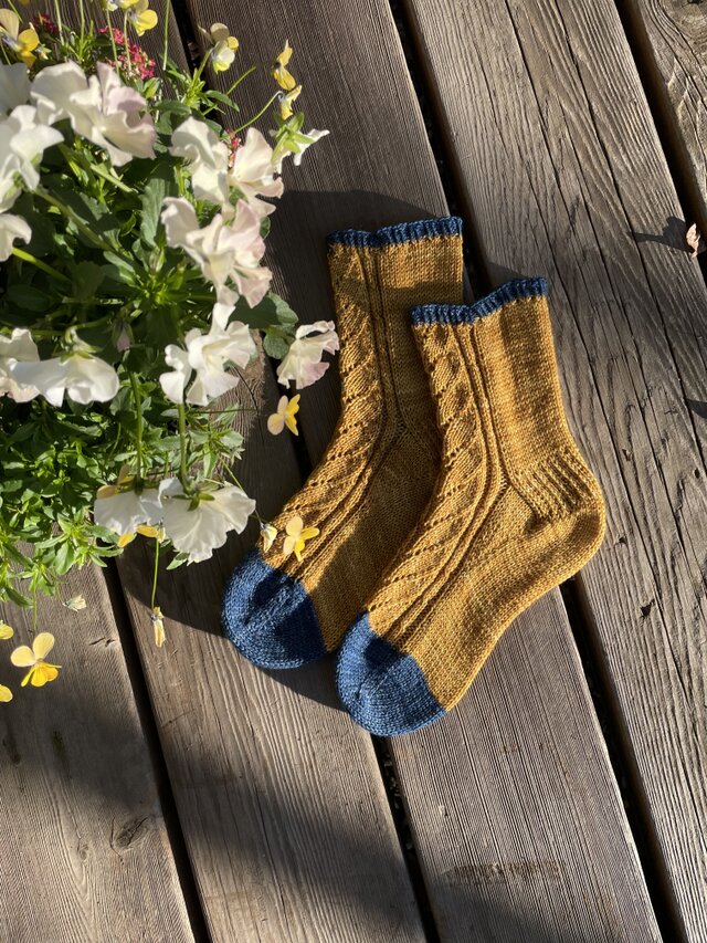 No.638 手編み靴下　