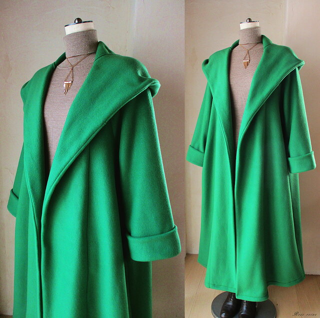 sold A様ご予約品 魔法使い ビッグフード ゆったり袖 ローブコート 抗