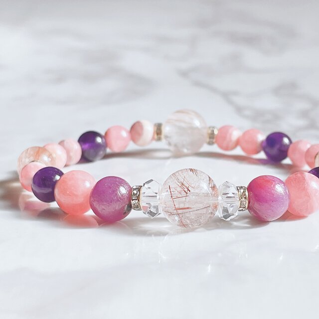 ❤️〈387〉女性の最強守り 財 恋愛 強力なパワー レッドルチル