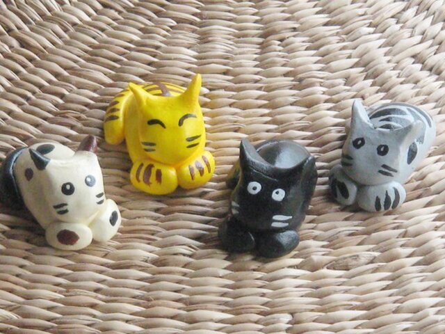 猫のハシ置きセットの画像1枚目