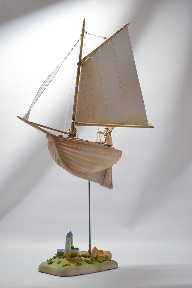 オブジェ Flying Dinghy ”追い風を受けて！” | iichi 日々の