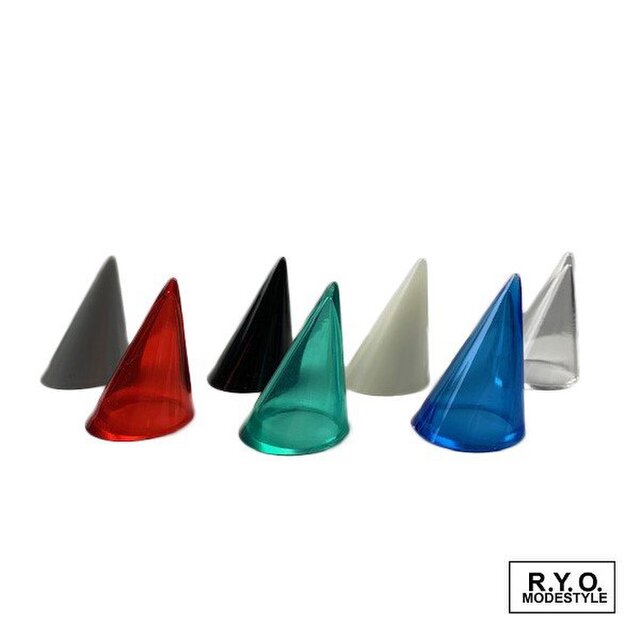 　円錐型リングディスプレイS（プラスチック製）5個セット　ブルー