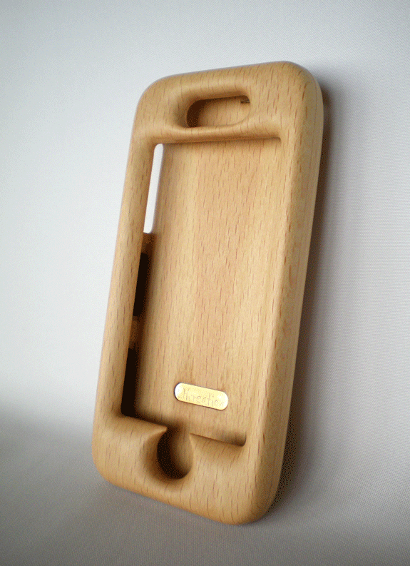 【受注制作】木製iPhoneケース（ヨーロピアンビーチ・フルカバー）