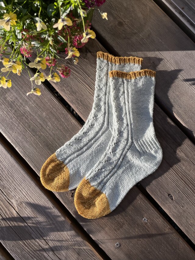 No.646 手編み靴下　