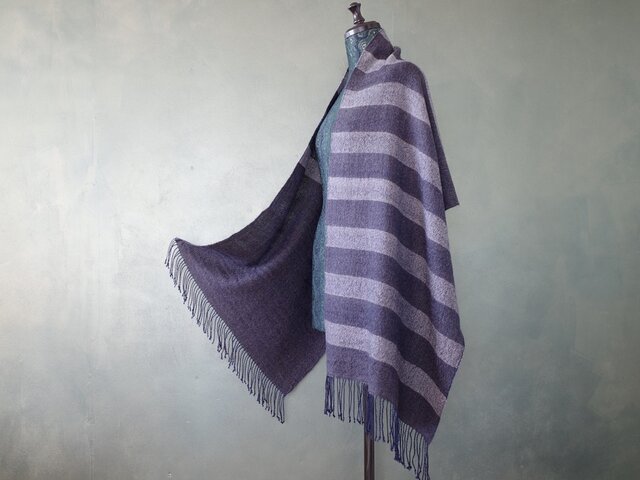 手織り ツイル織 ボーダー Handwoven 一点物 TSML1762 | iichi 日々の