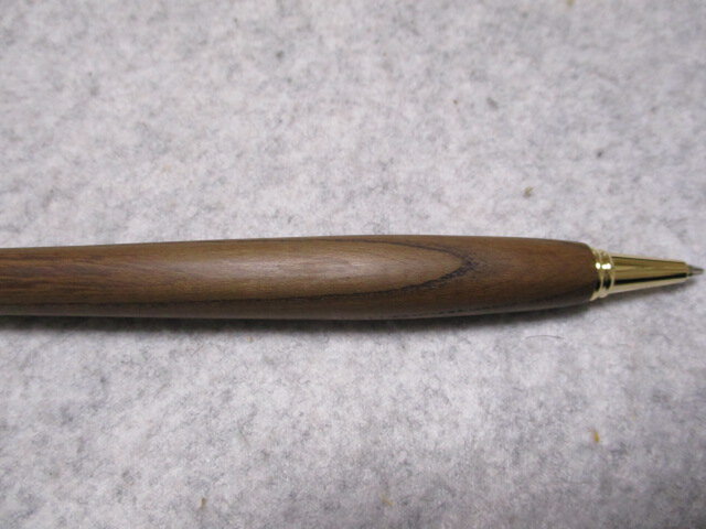 神代欅（ケヤキ） 縮み杢 鳥海山産 オイル仕上げ シャープペンシル(0.5