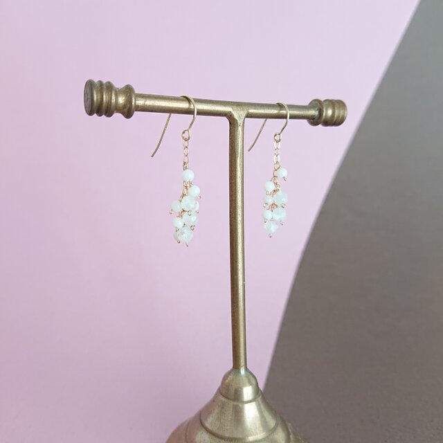 【再販】New whitecoral＆rainbowmoonstone