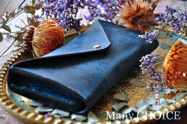 イタリアンレザー LIPARI 長財布 ハンドメイド イタリアンレザー LIPARI 長財布 ハンドメイド