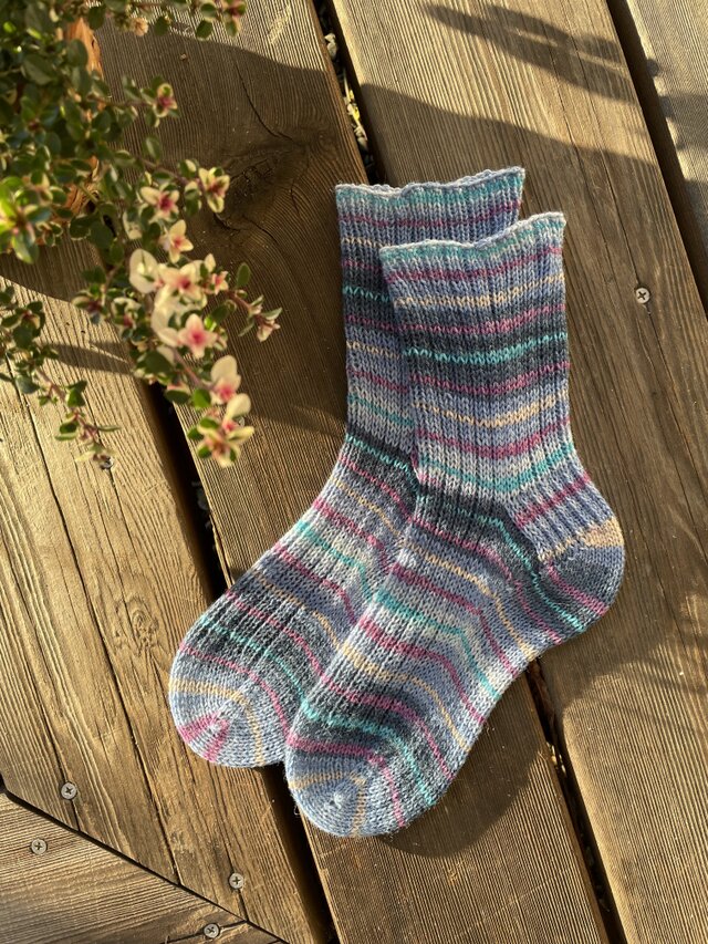 No.653 手編み靴下