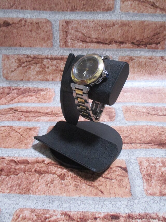 時計 スタンド 送料無料オールブラック4～8本掛け腕時計スタンド 収納ボックス・ケース