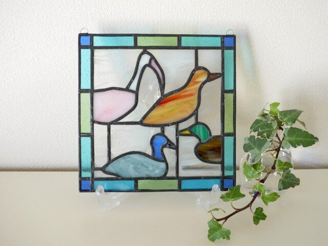 ステンドグラス ミニパネル デコイ 15cm | iichi 日々の暮らしを