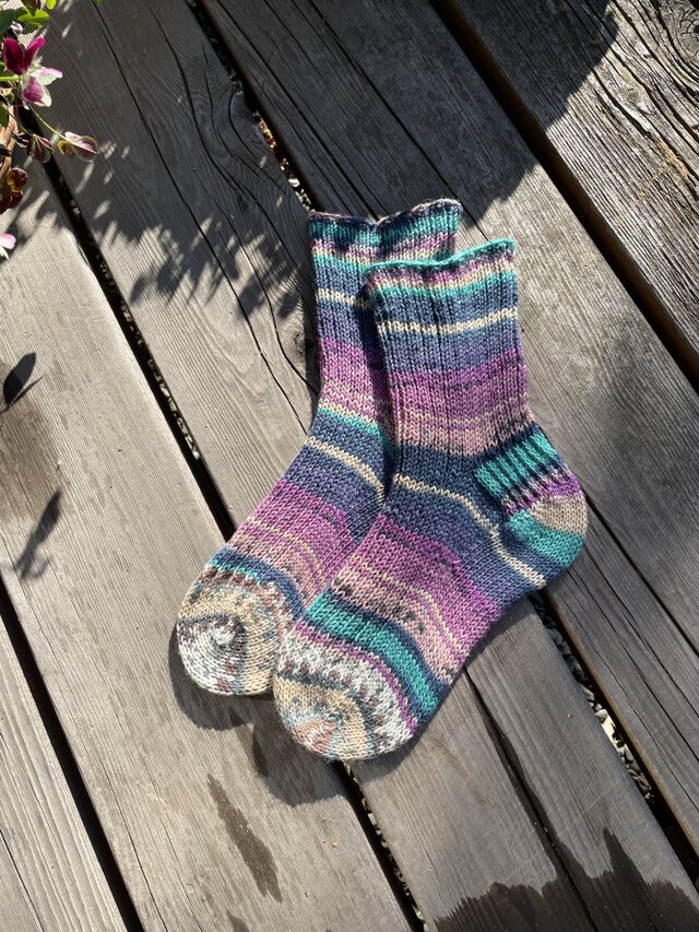 No.660 手編み靴下