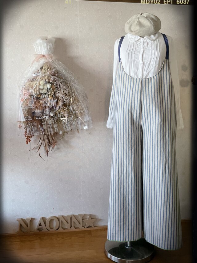 サロペットパンツ(ボーダー)