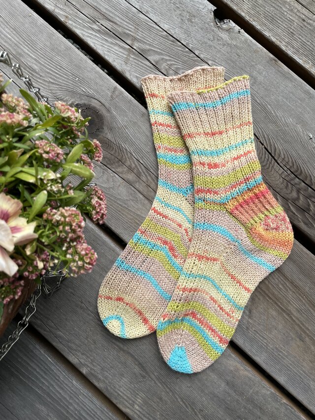 No.667 手編み靴下