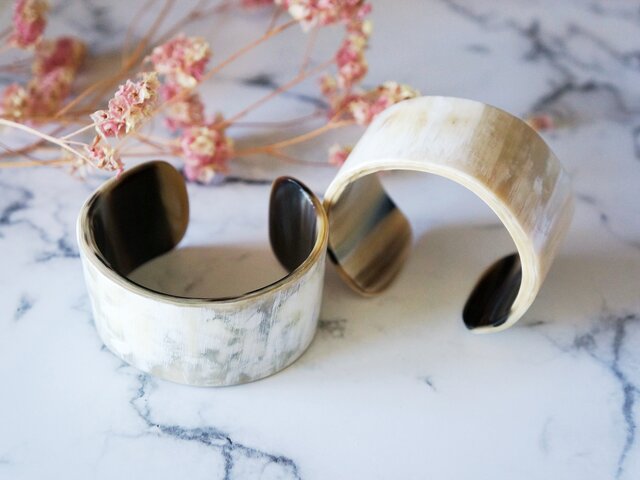 水牛角 ブレスレッド・バングル（バッファローホーン）BL023 | iichi