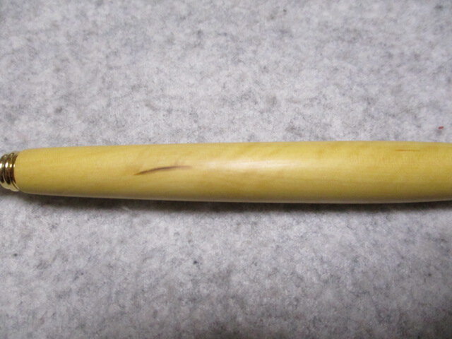 御蔵島柘植 縮み杢 椿油仕上げ シャープペンシル(0.5ミリ用) 希少材
