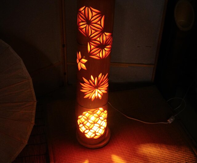 竹灯り・竹あかり・竹灯籠・竹灯篭・竹ランプ   ～～ 癒しの灯り★和枠★～～ it-61e3ff52be9f4-1200.jpg