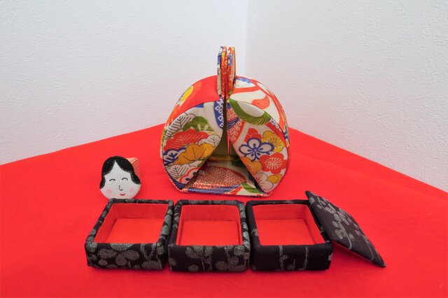 ハンドメイド*檜の遊山箱*お弁当箱* 小物入れ 遊山箱 NO,