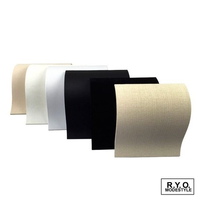 波型ネックレス台 M 全6色　ホワイト布