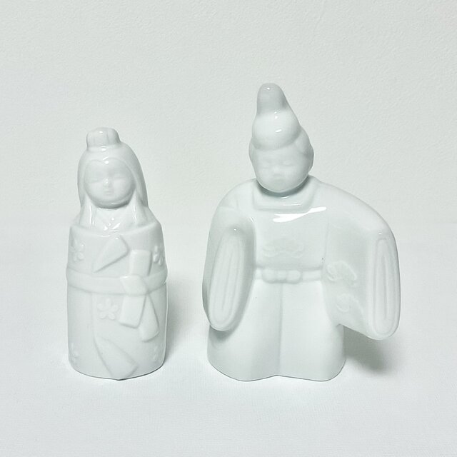 白磁の雛人形のペア