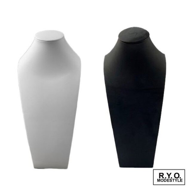 合皮トルソー　角型　ロングM ブラック