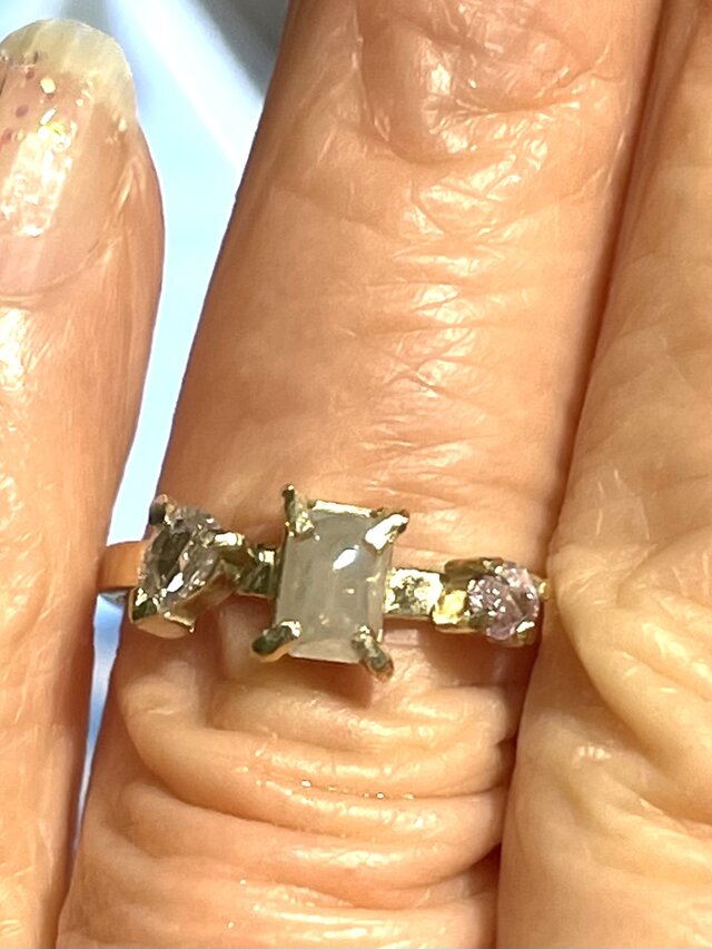 即納在庫あPt900　サファイヤ　0.58ct　ダイヤモンド0.105ct　リング　指輪　＃10　10号　プラチナカラー　9月誕生石 サファイア