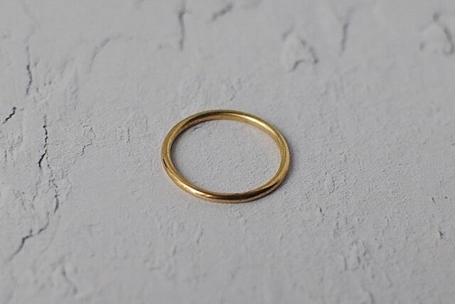 シンプル真鍮リング1.5mm（ツヤ） | iichi 日々の暮らしを心地よくする