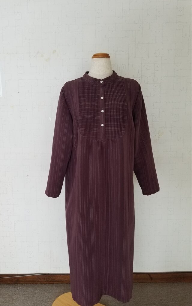 着物リメイクワンピース3474 ④Kimono transformed into a one-piece dress! We explain how to sew