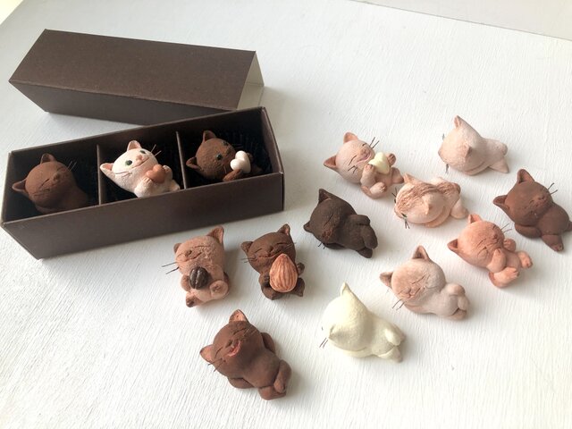 選べるチョコレートみたいな猫さんトリオ | iichi 日々の暮らしを