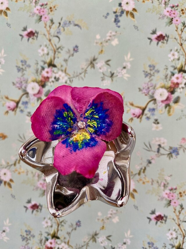パンジーリング レッドピンク Iichi ハンドメイド クラフト作品 手仕事品の通販