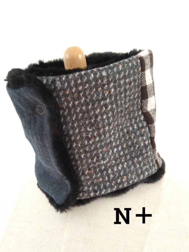 男性用4colorラビットファーネックウォーマー　21-22