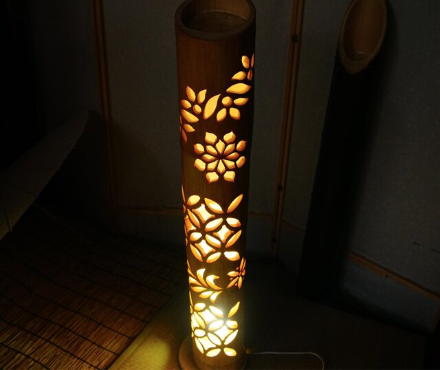 竹ランプ　〜〜変化の木〜〜　その日の気分で２つの美しさが楽しめる 黄昏の森1.12.2リーフダンジョン巡り③変化の木